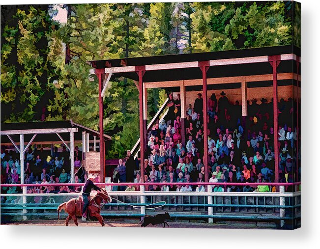 Rodeo Acrylic Print featuring the photograph Rodeo Day by Kathy Bassett