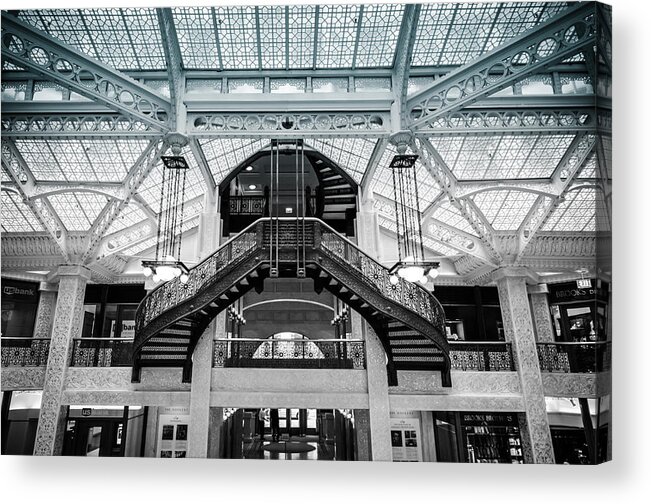 Chicago Acrylic Print featuring the photograph Rookery Building Atrium by Anthony Doudt