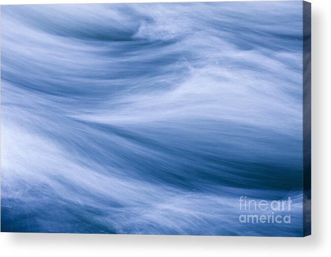 Abstract Acrylic Print featuring the photograph Rushing River by Bryan Mullennix