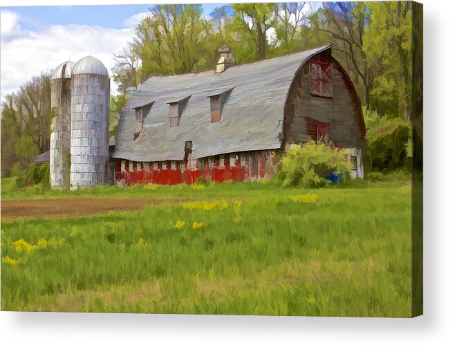 Abandon Acrylic Print featuring the photograph Rustic Red Barn by David Letts