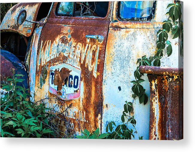 Antique Acrylic Print featuring the photograph Rusty Truck #2 by Ben Graham