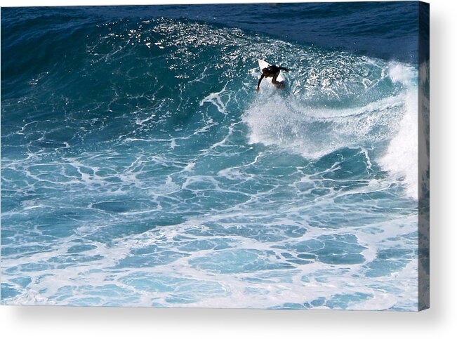 Surf Acrylic Print featuring the photograph S-Turns by Kathy Corday