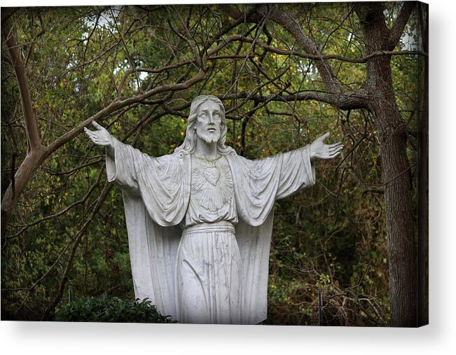 Sacred Heart Of Jesus Acrylic Print featuring the photograph Sacred Heart of Jesus by Beth Vincent