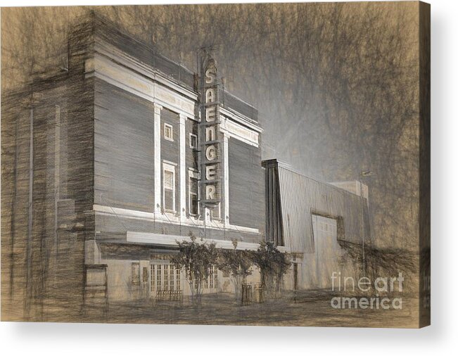 Theater Acrylic Print featuring the photograph Saenger Theater Biloxi by Joan McCool