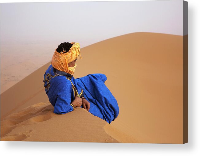 People Acrylic Print featuring the photograph Sahara Desert, Morocco by Cmturkmen