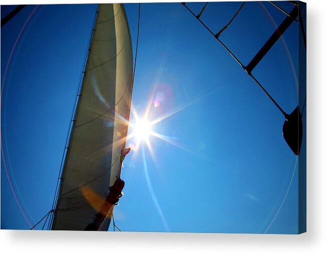 Sail Acrylic Print featuring the photograph Sail Shine by Jan Marvin Studios by Jan Marvin
