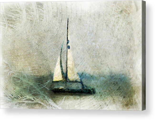 Sally Starr Acrylic Print featuring the mixed media Sailin' With Sally Starr by Trish Tritz
