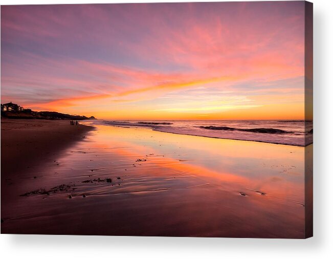 Oregon Coastal Sunset Acrylic Print featuring the photograph Sailor's Delight 0079 by Kristina Rinell