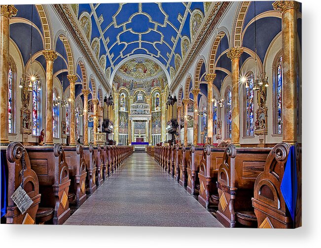 Altar Acrylic Print featuring the photograph Saint Michael Catholic Church by Susan Candelario