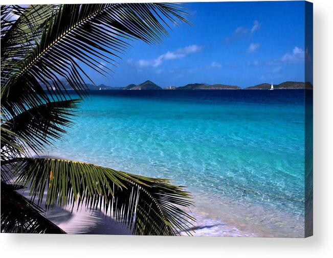 St. John Acrylic Print featuring the photograph Saloman Beach - St. John by Stephen Vecchiotti