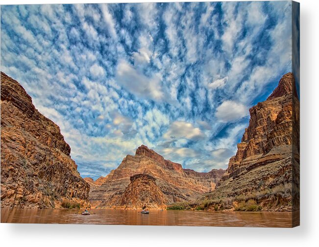 Colorado River Acrylic Print featuring the photograph Salt Creek Clouds by Britt Runyon