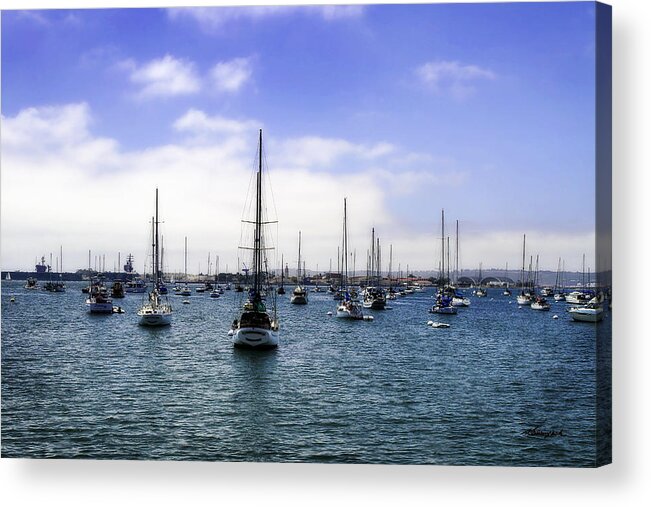 Color Acrylic Print featuring the photograph San Diego Que -3 by Alan Hausenflock