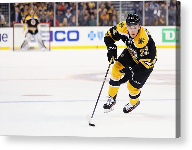 National Hockey League Acrylic Print featuring the photograph San Jose Sharks v Boston Bruins by Maddie Meyer