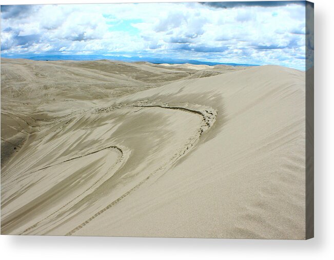 Desert Acrylic Print featuring the photograph Sand Dunes 1 by Jon Emery