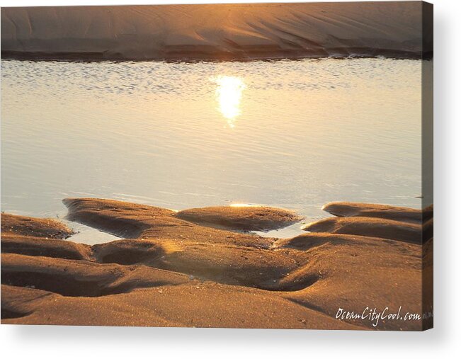 Sun Reflection Acrylic Print featuring the photograph Sand Shine by Robert Banach
