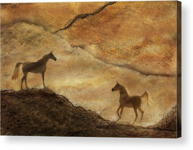 Sand Acrylic Print featuring the photograph Sandstorm by Melinda Hughes-Berland