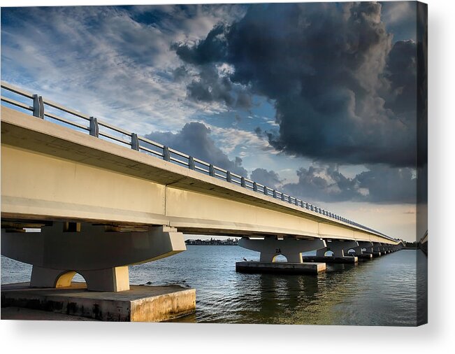 Road Acrylic Print featuring the photograph Sanibel Causeway I by Steven Ainsworth