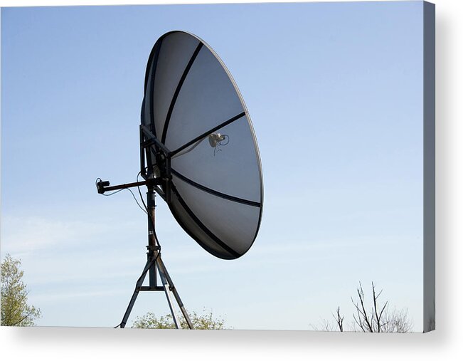 Antenna Acrylic Print featuring the photograph Satellite Dish by Bonnie Sue Rauch
