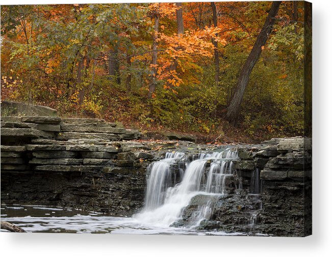 Autumn Acrylic Print featuring the photograph Sawmill Creek by Larry Bohlin