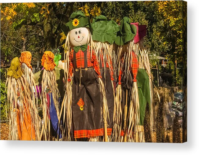 Scarecrow Acrylic Print featuring the photograph Scarecrow by Kathleen McGinley
