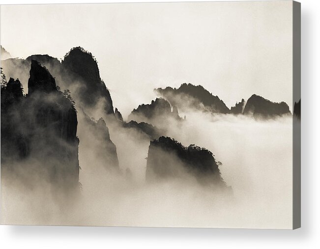 China Acrylic Print featuring the photograph Sea of Clouds by King Wu