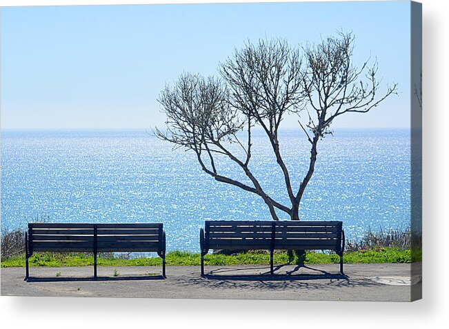 Scenic Acrylic Print featuring the photograph Sea View by AJ Schibig