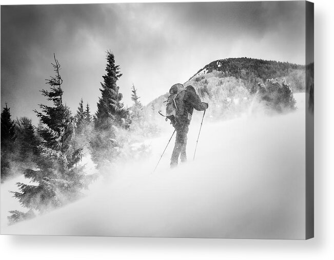 Landscape Acrylic Print featuring the photograph Searching For A Path by Lubos Balazovic