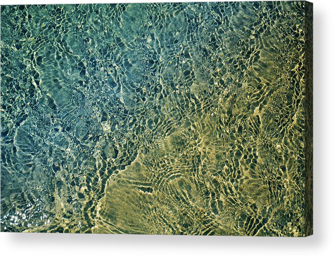 Ocean Acrylic Print featuring the photograph Seashore Abstract by Laura Fasulo