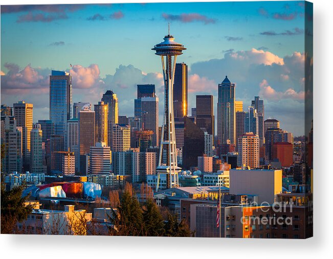 Seattle Acrylic Print featuring the photograph Seattle Afternoon by Inge Johnsson