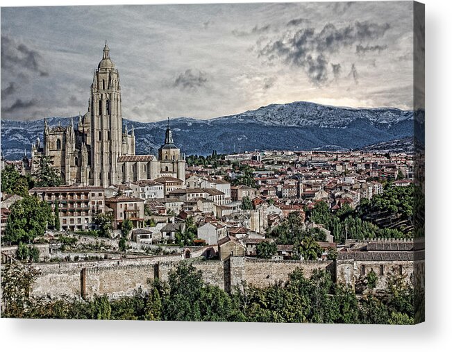 Digital Art Acrylic Print featuring the photograph Segovia by Angel Jesus De la Fuente
