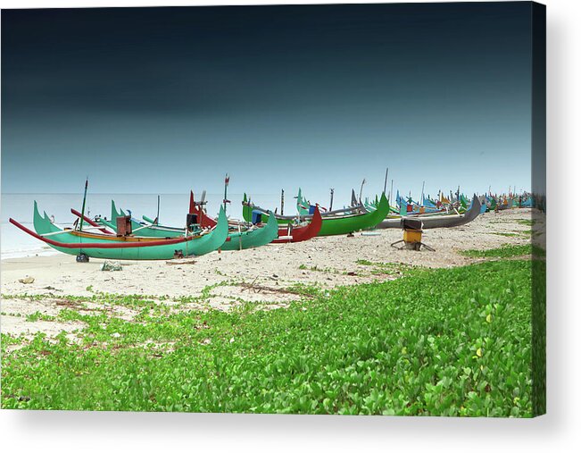 Tranquility Acrylic Print featuring the photograph Serdang Beach, Belitung Island by Simonlong
