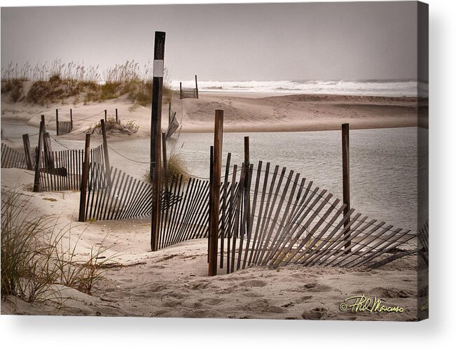 Seascape Acrylic Print featuring the photograph Shell Island Hurricane Sandy by Phil Mancuso