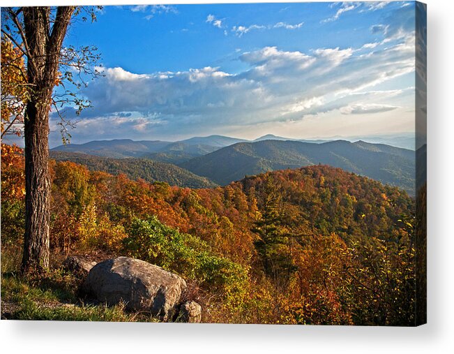 Shenandoah National Park Acrylic Print featuring the photograph Shenandoah Autumn by Suzanne Stout