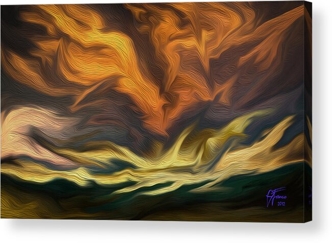 Sky Acrylic Print featuring the digital art Shepherd's Delight by Vincent Franco