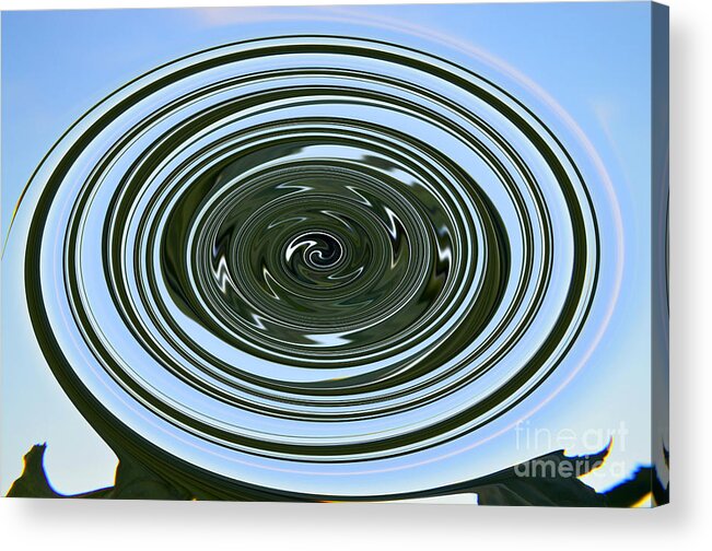 Twirls Acrylic Print featuring the photograph Shiny Twirl by Tina M Wenger