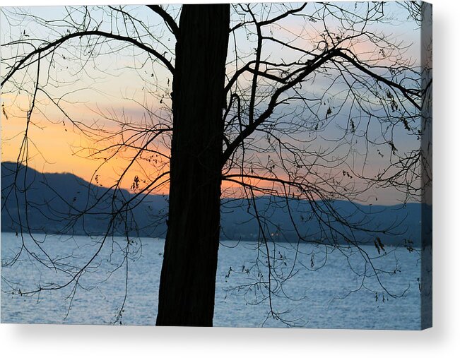 Landscape Acrylic Print featuring the photograph Silhouettes by Lily K
