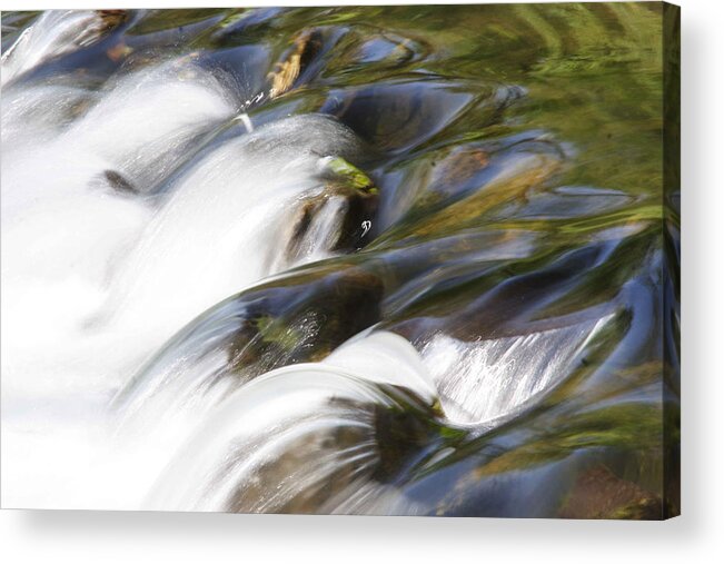 Water Acrylic Print featuring the photograph Silky Cascade by Jean Macaluso
