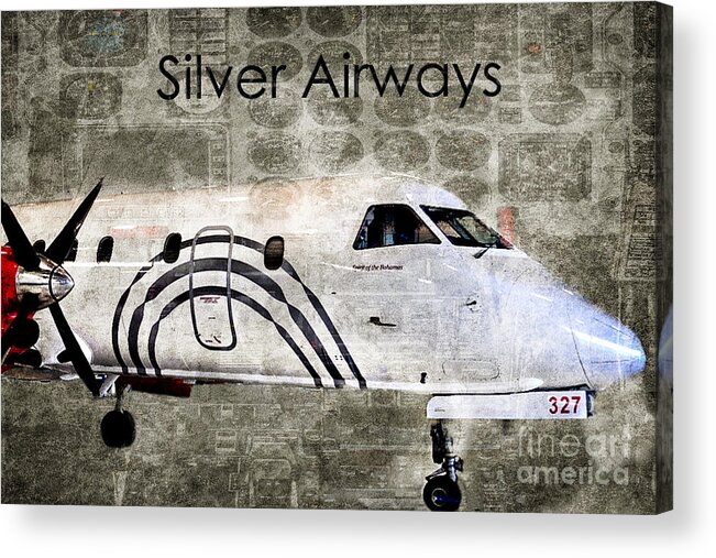 Diane Berry Acrylic Print featuring the photograph Silver Instrument Panel by Diane E Berry
