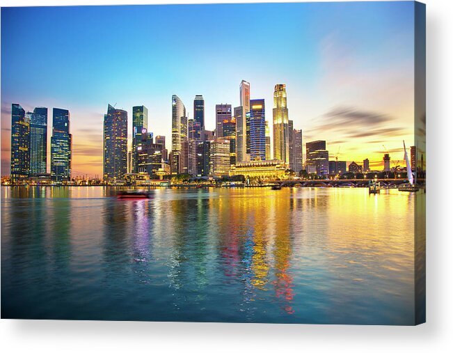 Outdoors Acrylic Print featuring the photograph Singapore by Seng Chye Teo