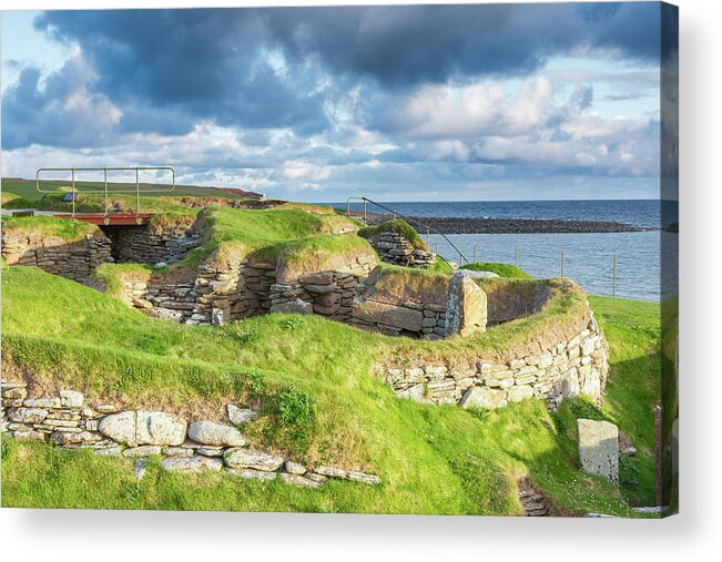 Prehistoric Era Acrylic Print featuring the photograph Skara Brae, Orkney Islands by Lucentius