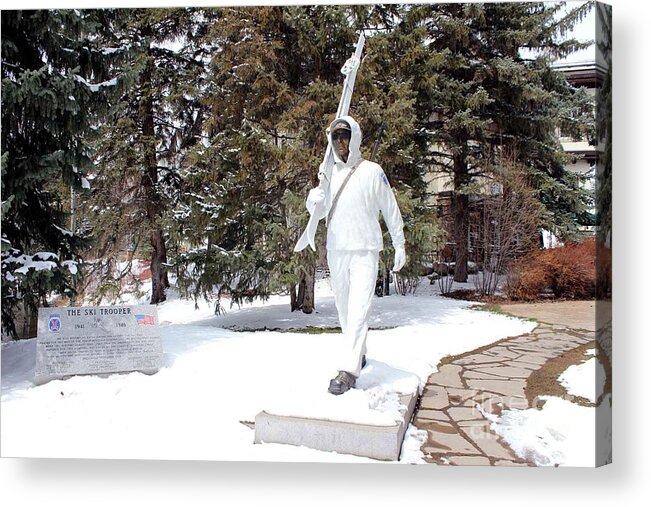 Vail Acrylic Print featuring the photograph Ski Trooper by Fiona Kennard