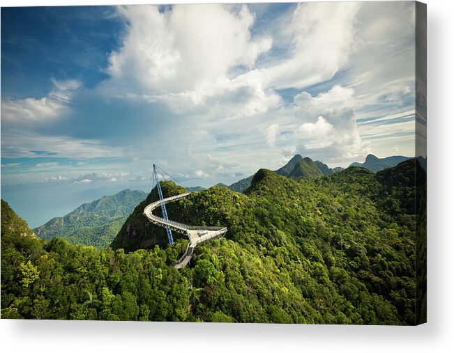 Tropical Rainforest Acrylic Print featuring the photograph Skybridge Scenic View by 35007