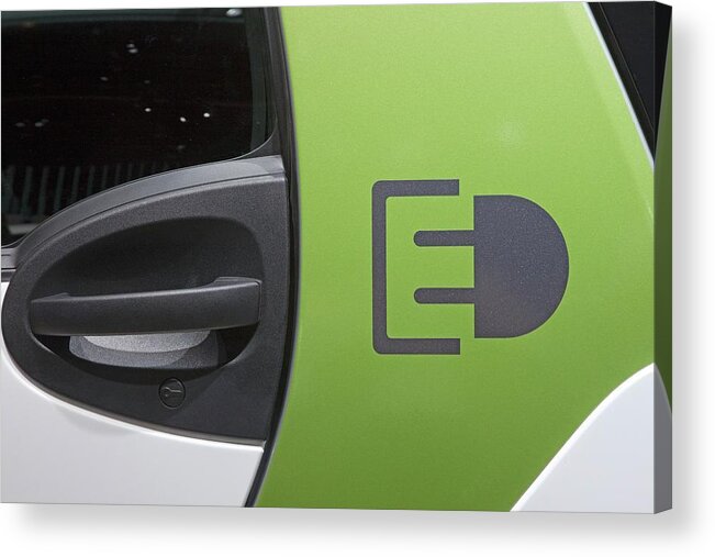 Smart Fortwo Acrylic Print featuring the photograph Smart Fortwo Electric Car by Jim West