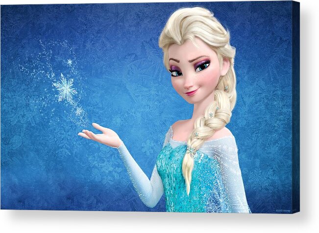 Snow Queen Elsa Frozen Acrylic by Poster Prints - Art America