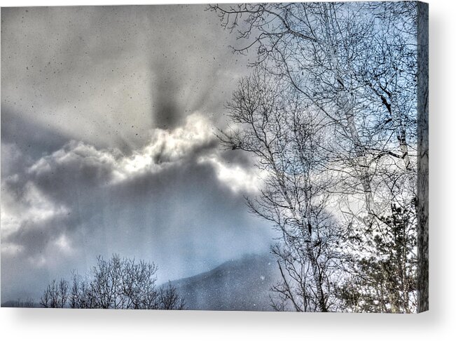 Winter Acrylic Print featuring the photograph Snow Rays by Craig Burgwardt