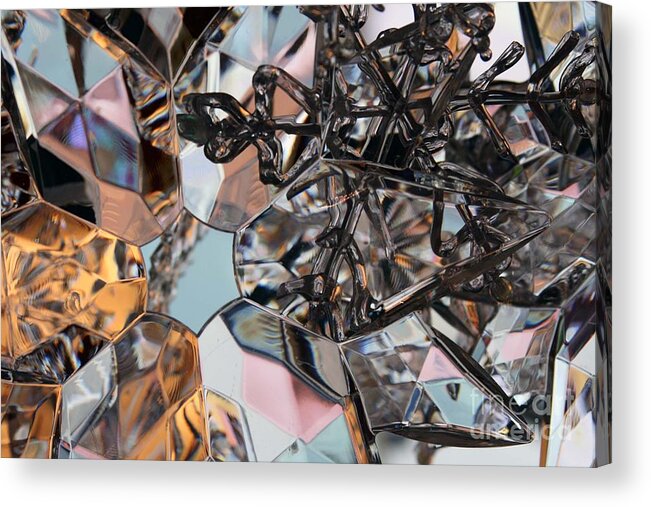 Abstract Acrylic Print featuring the photograph Snowflakes #1 by Crystal Nederman