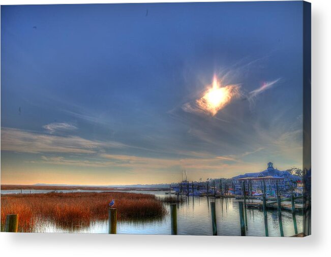Sun Acrylic Print featuring the photograph Soaring Inlet Sun by Robbie Bischoff