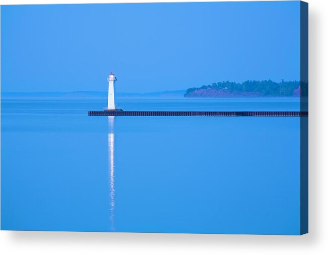 Sodus Point Acrylic Print featuring the photograph Sodus Point Pierhead Lighthouse, Ny by Dszc