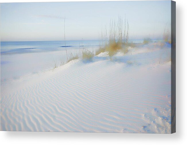 Alabama Acrylic Print featuring the digital art Soft Sandy Beach by Michael Thomas