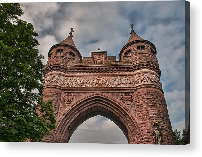 Buildings Acrylic Print featuring the photograph Soldiers and Sailors Memorial Arch by Guy Whiteley